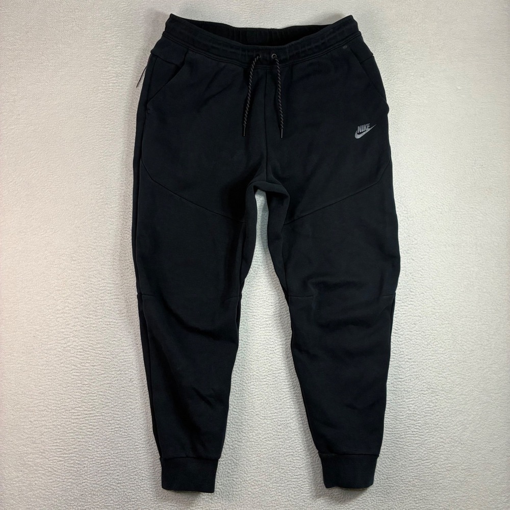 Nike Tech Fleece Joggers Men XL Black Tapered Sweatpants Cuffed CU4495-010